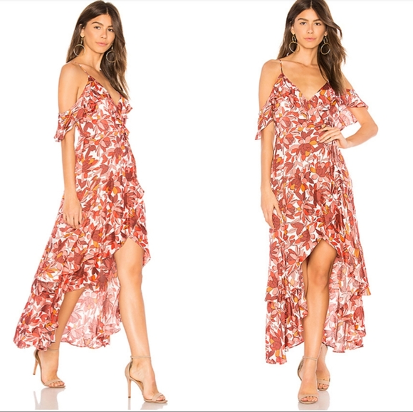 Dresses & Skirts - Bardot Frankie frill dress Azure floral magnolia